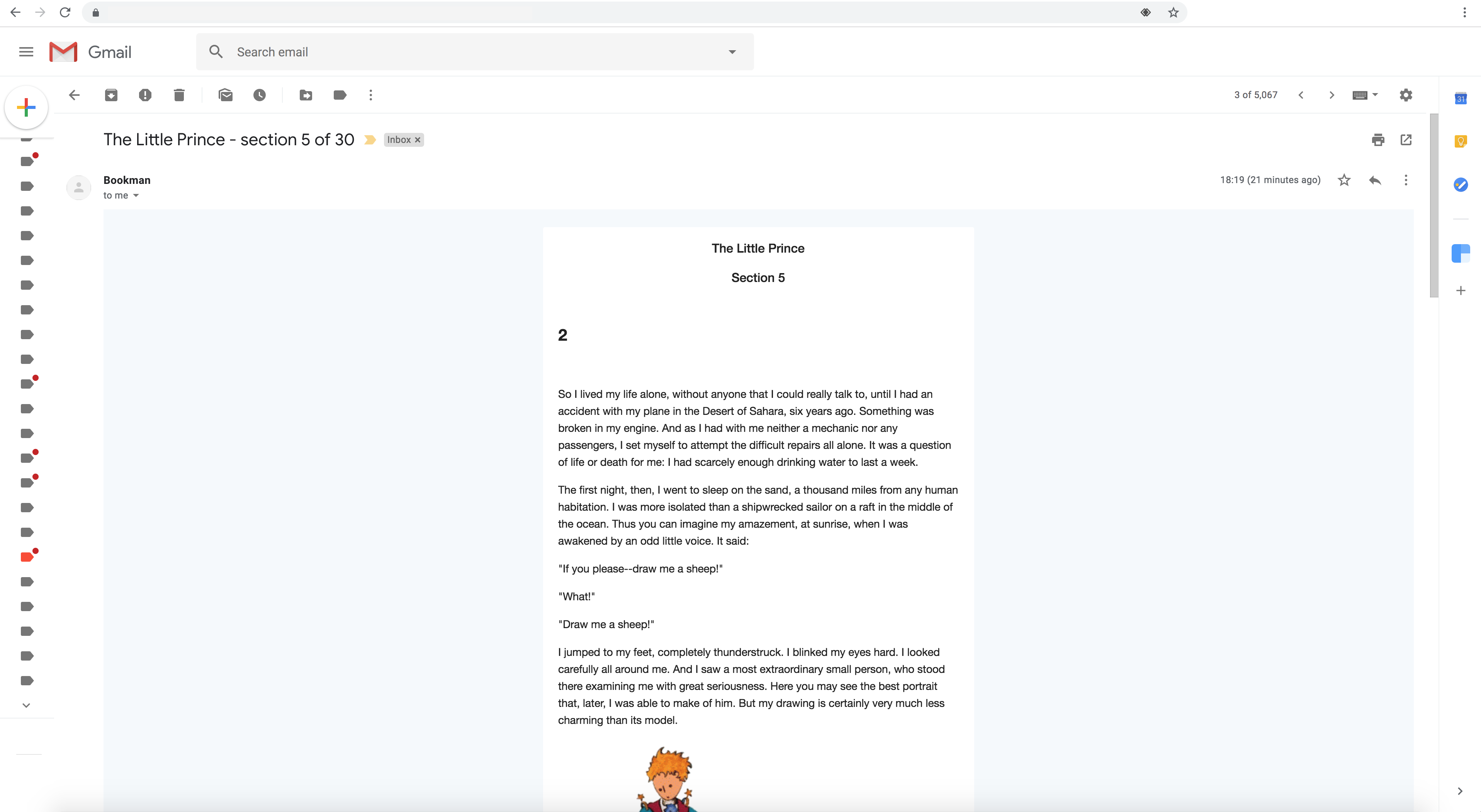 Screenshot of App in Browser
